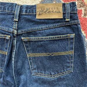 Vintage 90s Y2K Express Dark Wash Moda Flare Jeans - Size 5/6 R